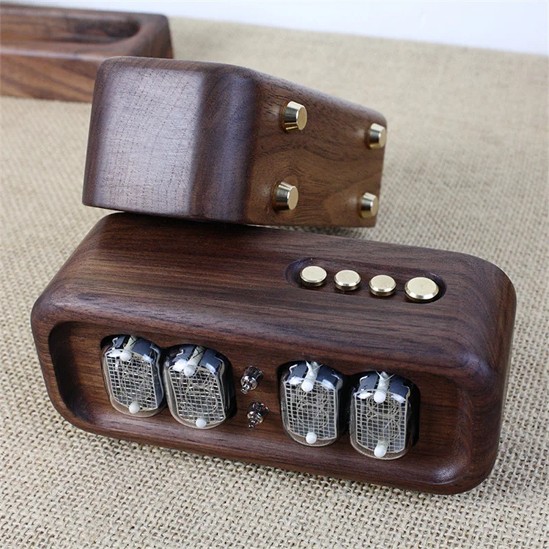 Black Walnut Solid Wood Glow D - مراجعة Diy Electronics Desk وسعره
