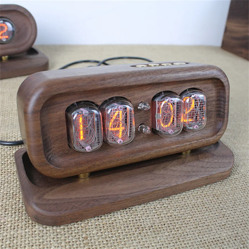 Black Walnut Solid Wood Glow D - مراجعة Diy Electronics Desk وسعره