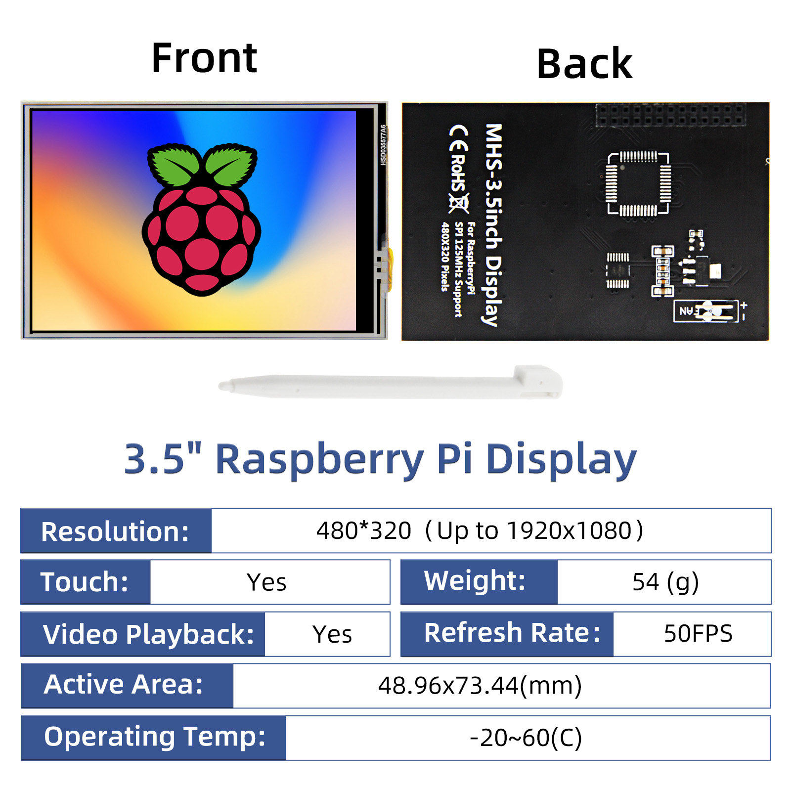 iPistBit 3.5 Inch Display for  - مراجعة Raspberry Pi Zero وسعره