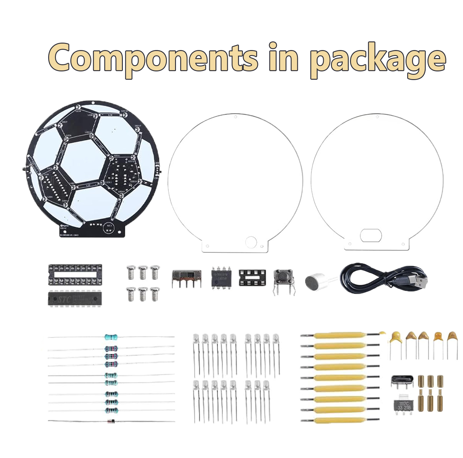 DIY Soccer Ball LED Soldering  - مراجعة Diy Electronics Filament وسعره