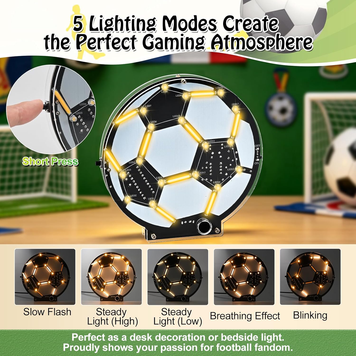 DIY Soccer Ball LED Soldering  - مراجعة Diy Electronics Filament وسعره