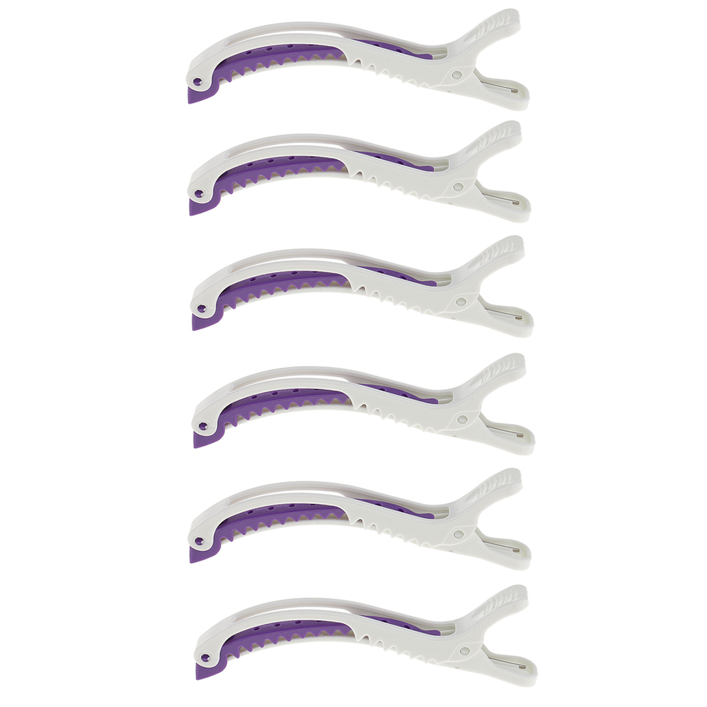 6PCS Pro Hairdressing Salon Se - مراجعة Crocodile Clip Set وسعره