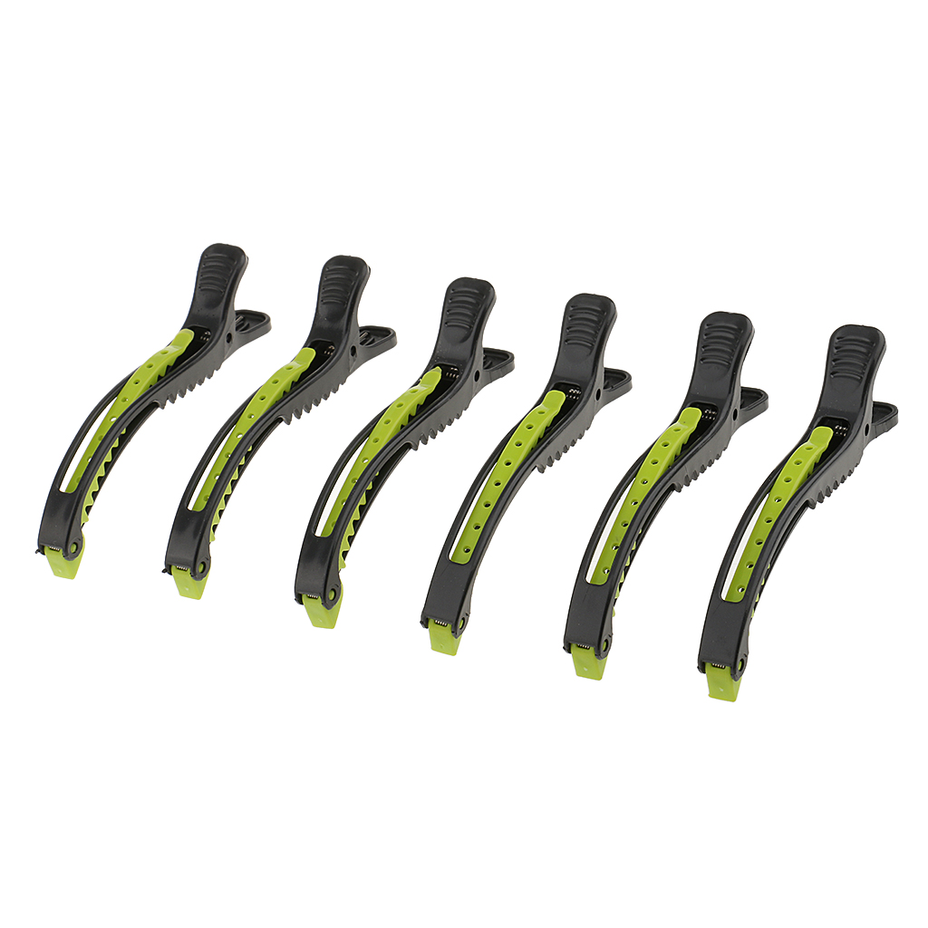 6PCS Pro Hairdressing Salon Se - مراجعة Crocodile Clip Set وسعره
