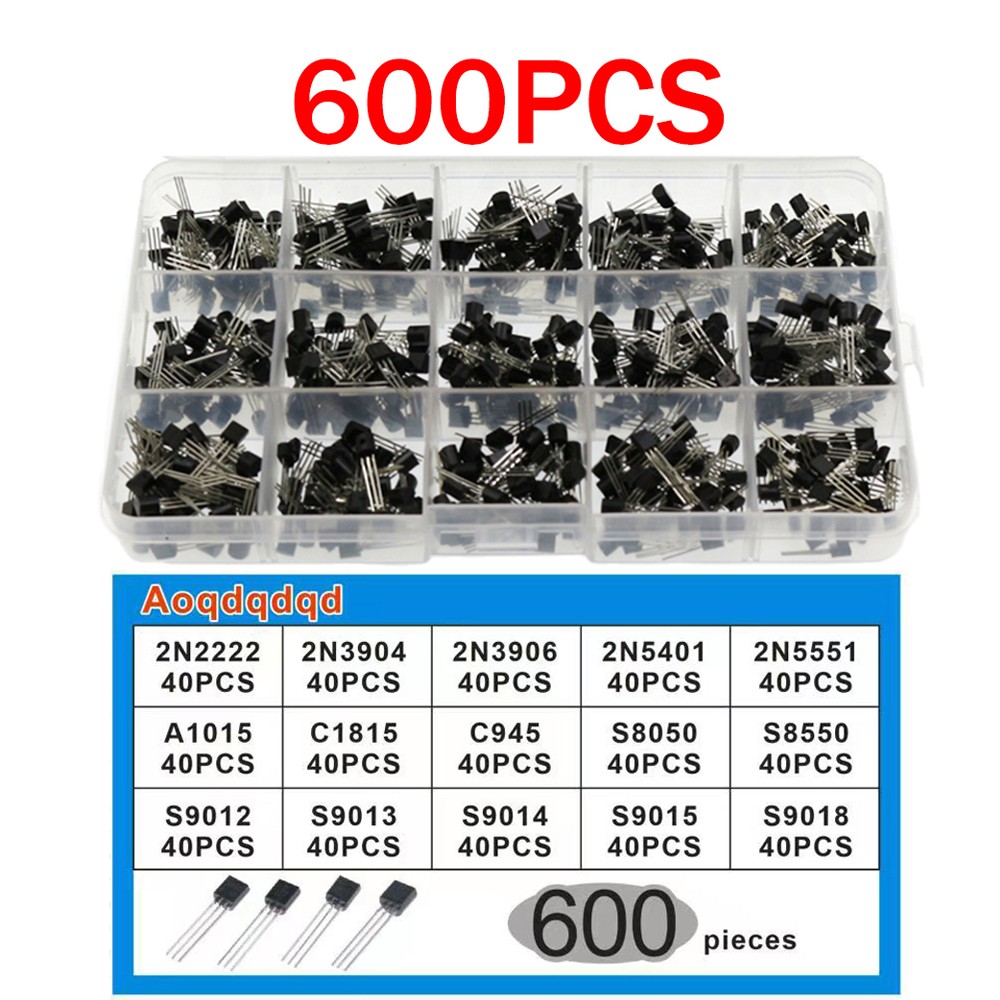 600pcs Transistor Kit A1015 C1 - مراجعة Mosfet Transistor Set وسعره