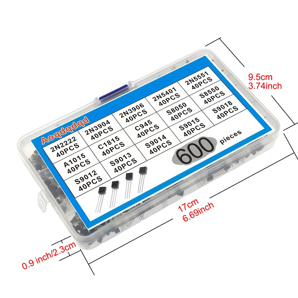 600pcs Transistor Kit A1015 C1 - مراجعة Mosfet Transistor Set وسعره