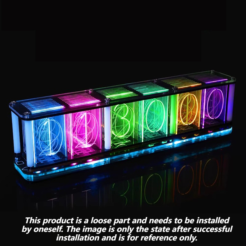 Glow Tube Clock Kit DIY Electr - مراجعة Diy Electronics Desk وسعره