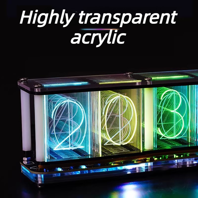 Glow Tube Clock Kit DIY Electr - مراجعة Diy Electronics Desk وسعره