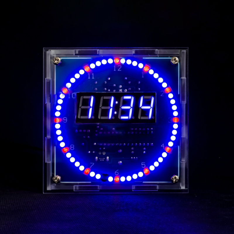 Electronic Clock DIY Light Con - مراجعة Diy Electronics Desk وسعره