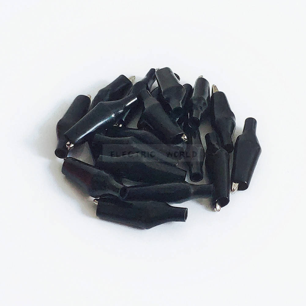 28mm Black and Red Crocodile C - مراجعة Crocodile Clip Set وسعره