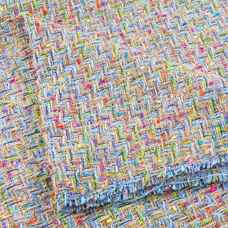 Tweed Fabric Plaid Stripes Wov - مراجعة Diy Electronics Components وسعره