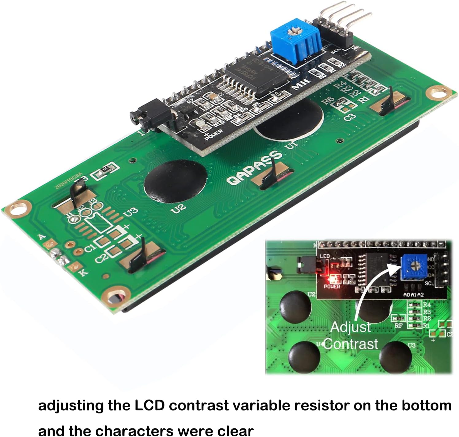 2PCS IIC I2C TWI Serial LCD 20 - مراجعة I2C Lcd Display وسعره