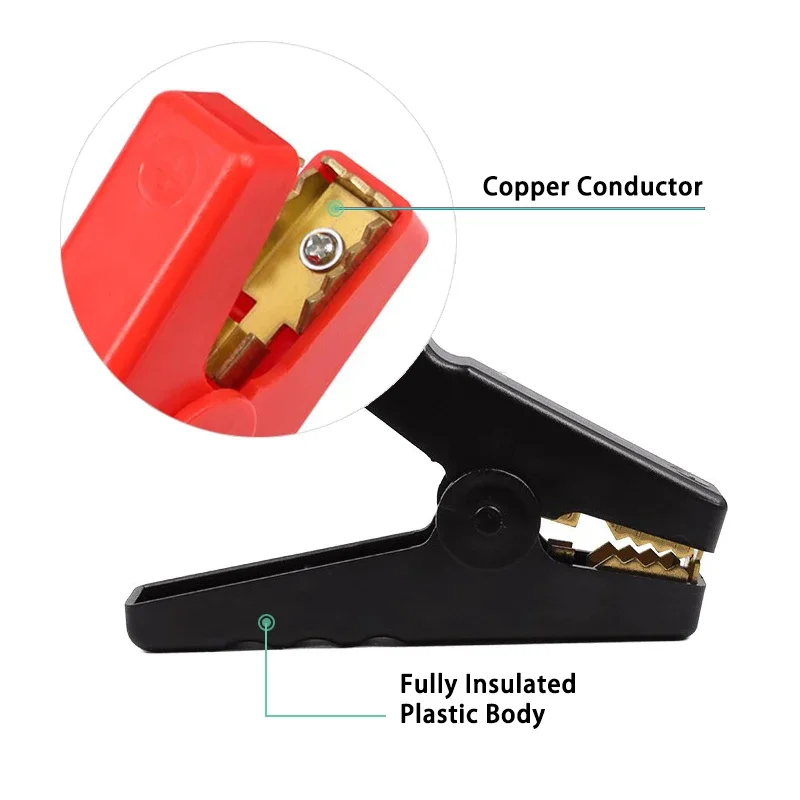 2/3/10 Pairs Battery Clip for  - مراجعة Crocodile Clip Set وسعره