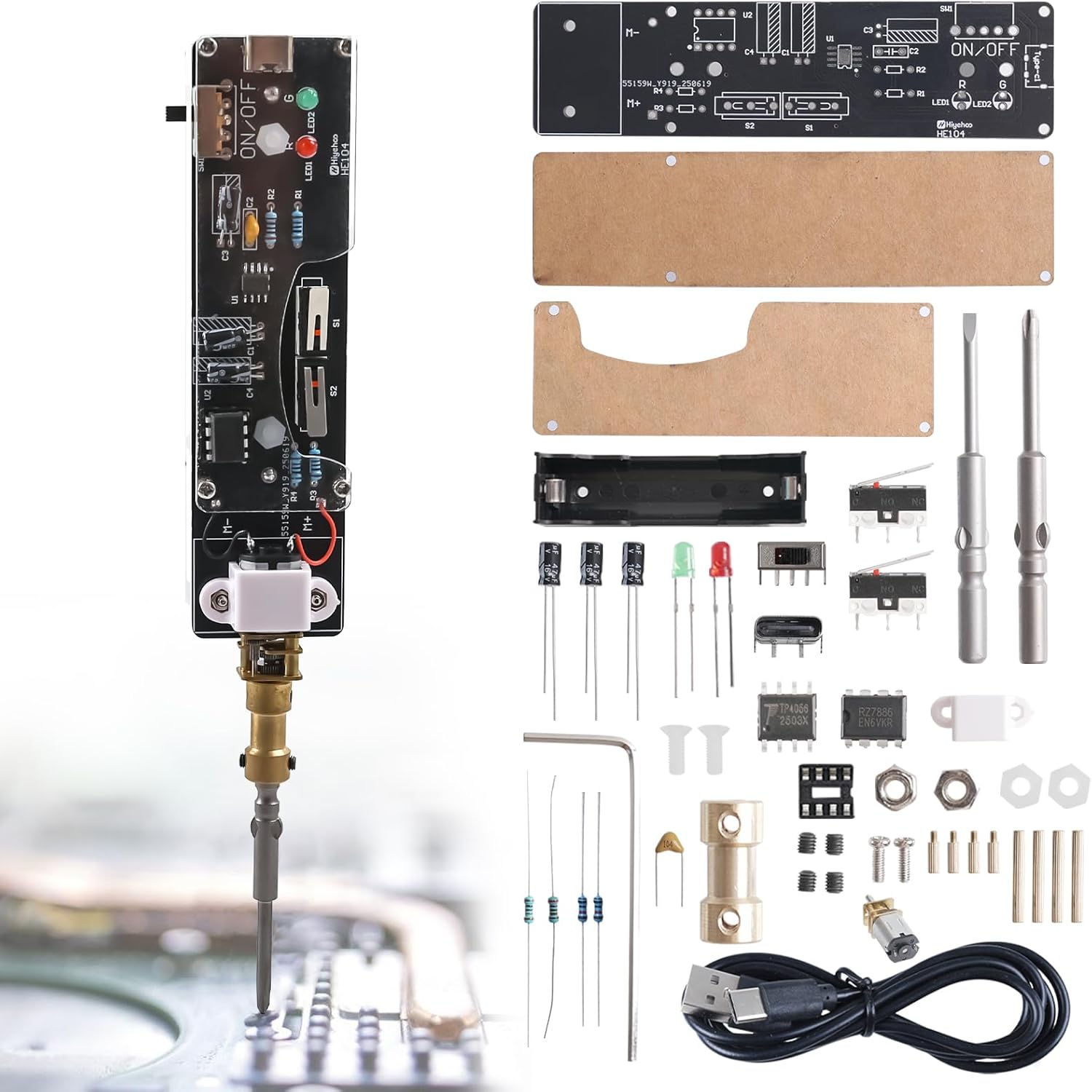 USB Rechargeable Electric Scre - مراجعة Diy Home Electronics Lab وسعره