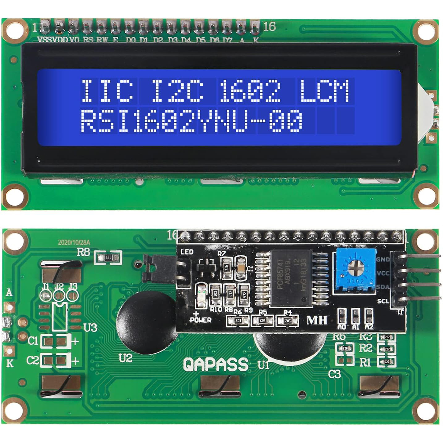 LCD1602 Screen with Backlight  - مراجعة I2C Lcd Display وسعره