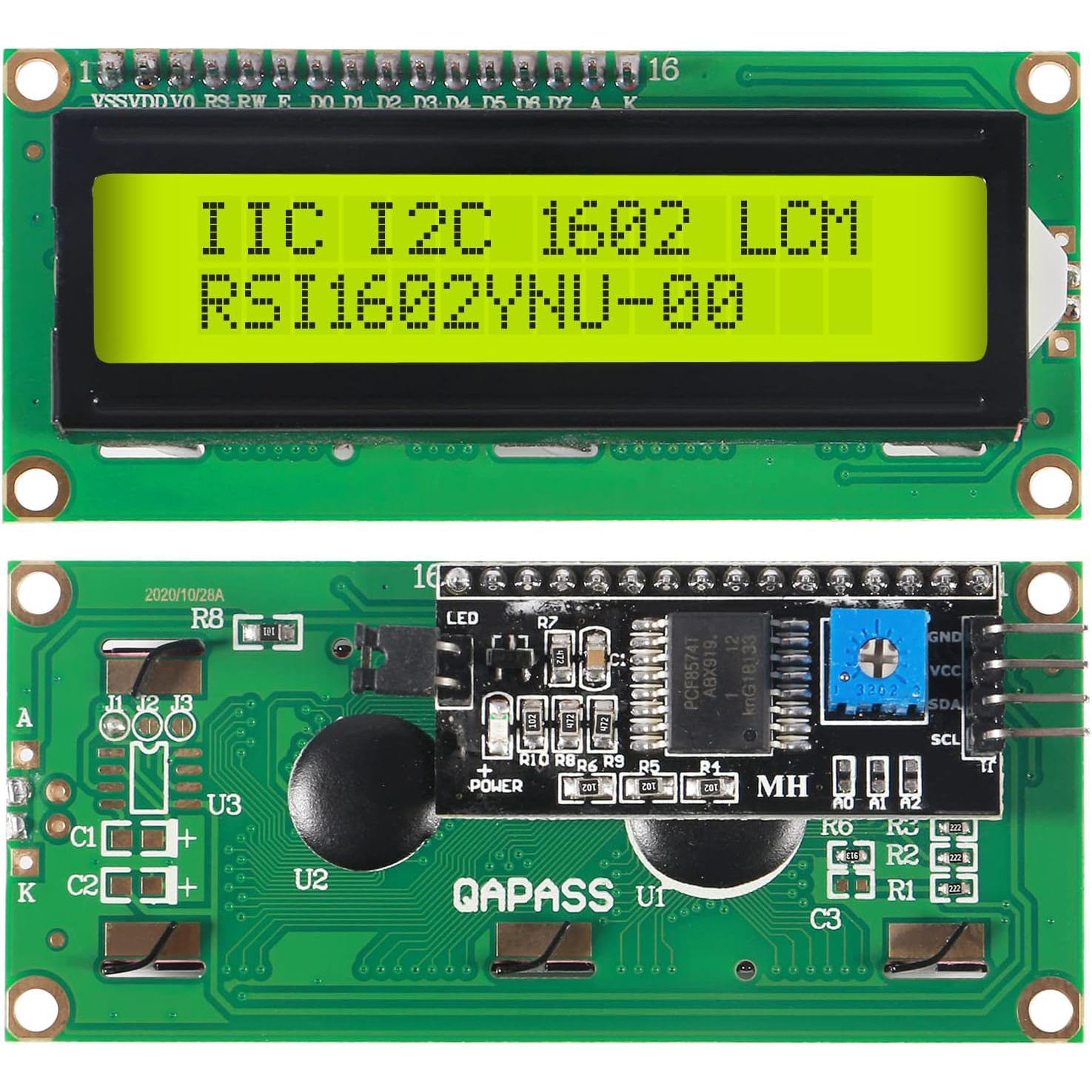 LCD1602 Screen with Backlight  - مراجعة I2C Lcd Display وسعره