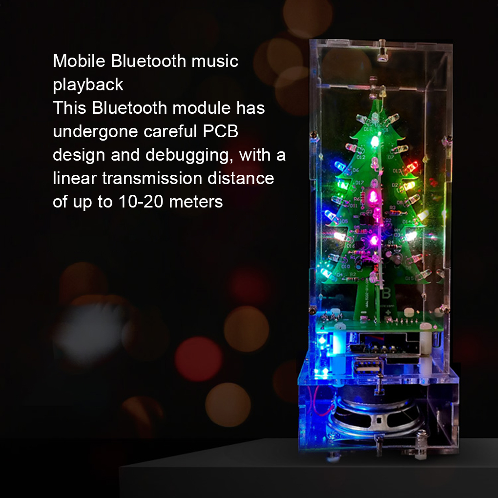 LED Colorful Christmas Tree DI - مراجعة Diy Electronics Circuits وسعره