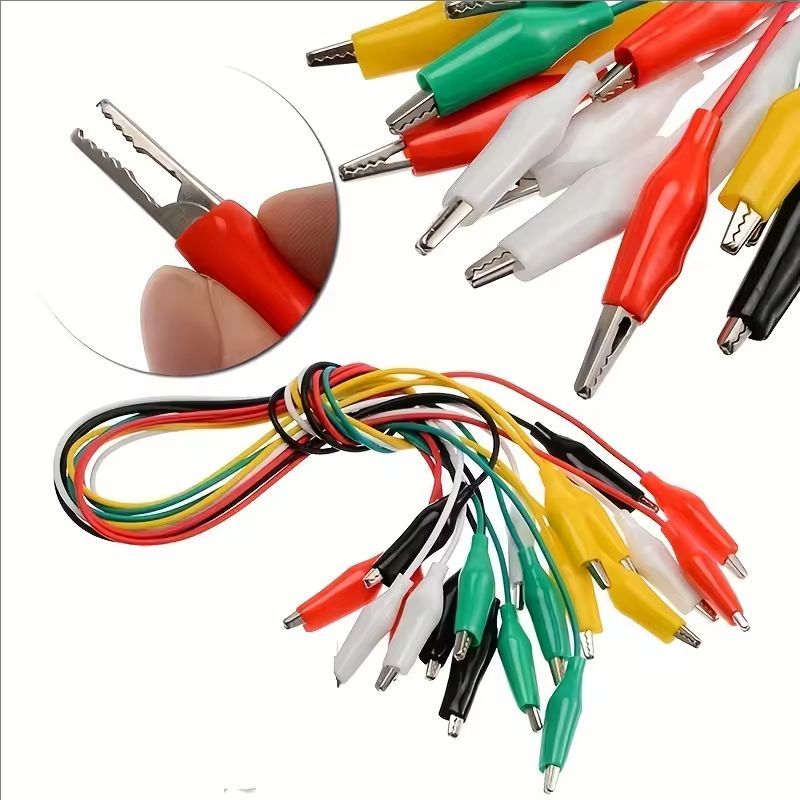 1Set / 10PCS Alligator Clips E - مراجعة Crocodile Clip Set وسعره