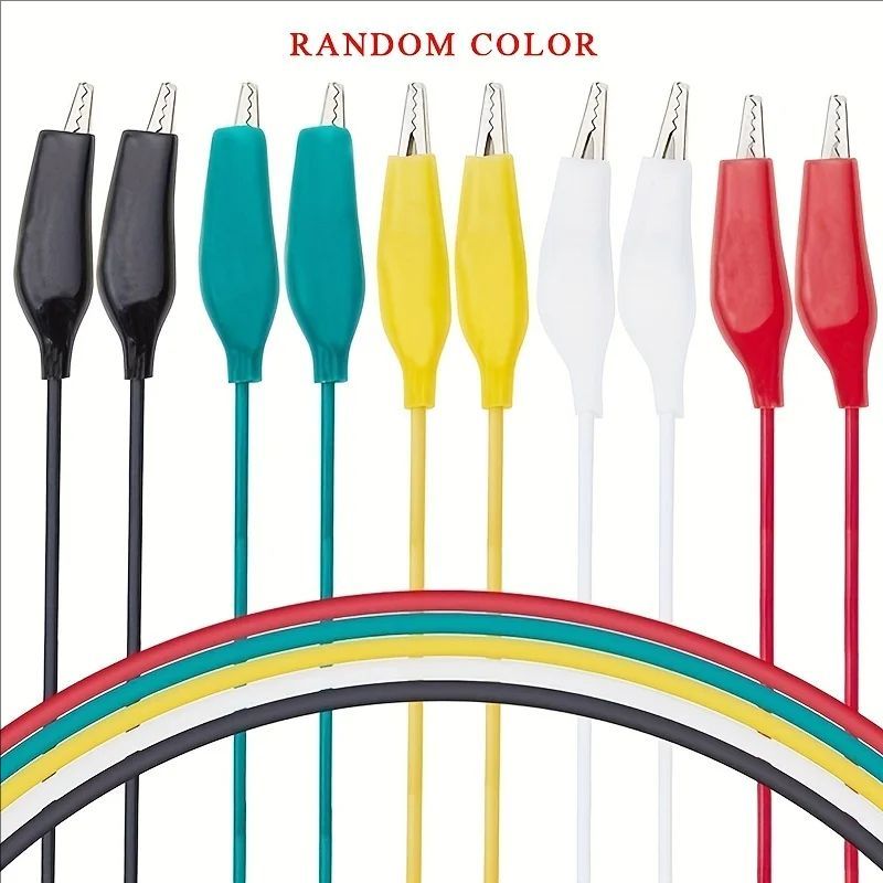 1Set / 10PCS Alligator Clips E - مراجعة Crocodile Clip Set وسعره