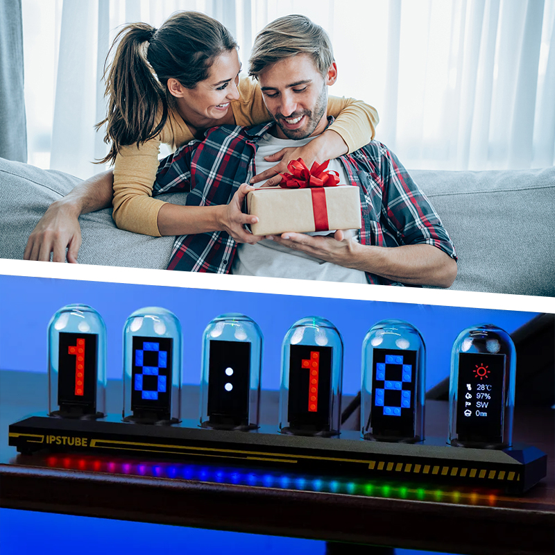 IPS Full Color Display Nixie T - مراجعة Diy Electronics Desk وسعره