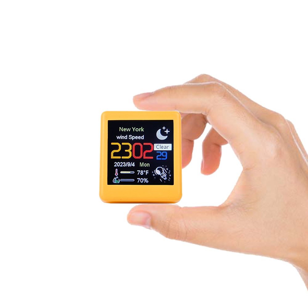 MINI Size Smart WIFI Weather F - مراجعة Diy Electronics Desk وسعره