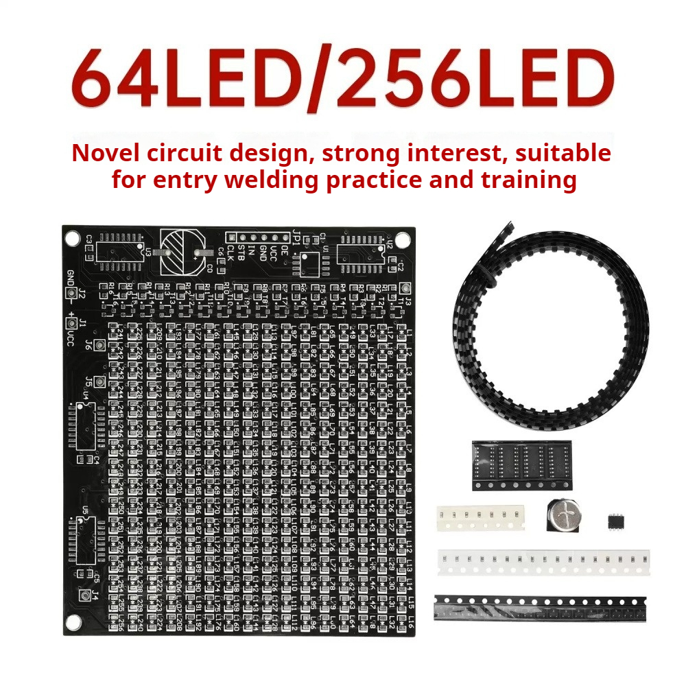 64/256 LED SMD Dot Matrix Adve - مراجعة Diy Electronics Components وسعره